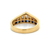 Vintage Sapphire & Diamond 18k Yellow Gold Ring