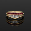 Vintage Ruby & Diamond 18k Yellow Gold Ring