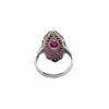 Vintage Ruby & Diamond 18k Yellow/White Gold Ring
