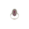 Vintage Ruby & Diamond 18k Yellow/White Gold Ring