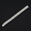 Vintage Diamond & Sapphire 18K White Gold Bracelet