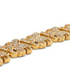 Vintage Elephant Diamond & Ruby 18K Yellow Gold Bracelet