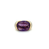Estate Diamond & Amethsyt 14K Yellow & White Gold Ring