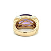 Estate Diamond & Amethsyt 14K Yellow & White Gold Ring