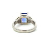 Vintage Tanzanite & Diamond Platinum Ring