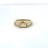 Designer Natural Fancy Yellow & White Diamond 18K Yellow Gold RingR
