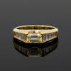 Designer Natural Fancy Yellow & White Diamond 18K Yellow Gold RingR