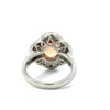 Estate Imperial Topaz & Diamond Platinum Ring