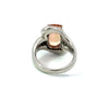 Estate Imperial Topaz & Diamond Platinum Ring