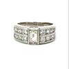 Contemporary Diamond & Platinum Ring