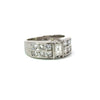 Contemporary Diamond & Platinum Ring