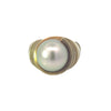 Estate B. Kieselstein Cord South Sea Pearl 18K Yellow Gold Ring