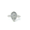Estate Diamond & 18K White Gold Ring