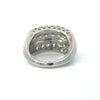 Estate Wide Diamond & 14K White Gold Ring