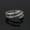 Estate Diamond & 14K White Gold Bypass Ring