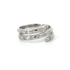 Estate Diamond & 14K White Gold Bypass Ring