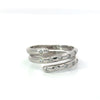 Estate Diamond & 14K White Gold Bypass Ring