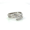 Estate Diamond & 14K White Gold Bypass Ring