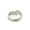 Estate Diamond & 14K White Gold Bypass Ring