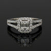 Contemporary Diamond & 18K White Gold Ring