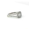 Contemporary Diamond & 18K White Gold Ring