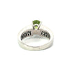 Estate Diamond & Peridot Platinum Ring