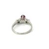 Estate Diamond & Platinum Tourmaline Ring