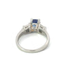 Estate Diamond & Tanzanite Platinum Ring