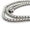 Contemporary 15.70 cttw Diamond Riviera 14K White Gold Graduated Necklace