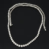 Contemporary 14.14 cttw Diamond Riviera 14K White Gold Graduated Necklace