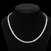 Contemporary 26.45 cttw Diamond Riviera 14K White Gold Graduated Necklace