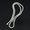 Contemporary 19.10 cttw Diamond Riviera 14K White Gold Straight Necklace