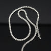 Contemporary 19.10 cttw Diamond Riviera 14K White Gold Straight Necklace