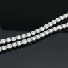 Contemporary 19.10 cttw Diamond Riviera 14K White Gold Straight Necklace