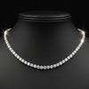 Contemporary 19.10 cttw Diamond Riviera 14K White Gold Straight Necklace
