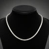 Contemporary 13.70 cttw Diamond Riviera Platinum Graduated Necklace