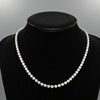 Contemporary 10.28 cttw Diamond Riviera 14K White Gold Graduated Necklace