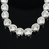 Contemporary 10.28 cttw Diamond Riviera 14K White Gold Graduated Necklace