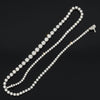 Contemporary 10.28 cttw Diamond Riviera 14K White Gold Graduated Necklace