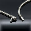 Contemporary 10.28 cttw Diamond Riviera 14K White Gold Graduated Necklace