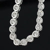 Contemporary 8.60 cttw Diamond Riviera 14K White Gold Graduated Necklace
