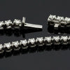 Contemporary 8.60 cttw Diamond Riviera 14K White Gold Graduated Necklace
