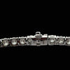 Contemporary 32.12 cttw Diamond Riviera 14K White Gold Graduated Necklace