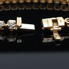 Contemporary 6.70 cttw Diamond Riviera 14K Yellow Gold Graduated Necklace