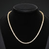 Contemporary 6.70 cttw Diamond Riviera 14K Yellow Gold Graduated Necklace
