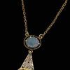 Victorian Opal & 14K Yellow Gold Necklace