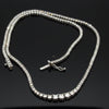 Designer ECH Contemporary 5.14 cttw Diamond 14K White Gold Graduated Necklace