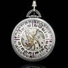 Estate Art Deco Tiffany & Co. Diamond, Ruby, Pearl Platinum Pocket Watch & Fobe#109737