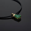 Estate Fine Zambian 4.17ct Emerald (GIA  F1) & Diamond Custom Made Necklace