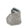 Vintage Diamond, Sapphire, Rock Crystal 14/18Kt White Gold Adjustable Bracelet/Pendant